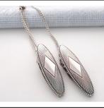 Vintage Alpaca Zilveren servetten klemmen zie foto's, Sieraden, Tassen en Uiterlijk, Manchetknopen, Ophalen of Verzenden, Gebruikt