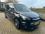 Ford Transit Connect 1.6 Tdci 3 zits  L2 Trekhaak, Auto's, Euro 5, Parkeersensor, Zwart, Zwart
