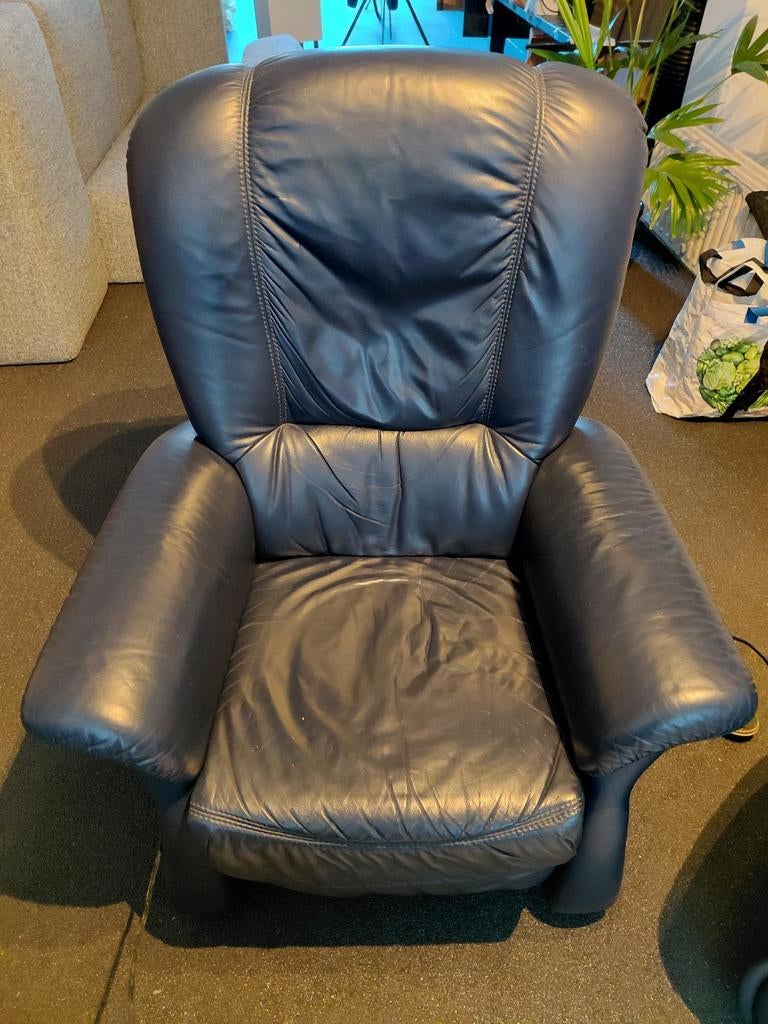 Leren elektrische relaxfauteuil - Himolla, Ophalen, Gebruikt, Modern comfort, 75 tot 100 cm