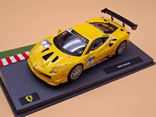 19637: Ferrari 488 Challenge #1 - 2017 - Atlas 1:43, Hobby en Vrije tijd, Modelauto's | 1:43, Auto, Nieuw, Ophalen of Verzenden
