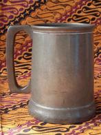 Mooie antieke beker uit Engeland met glazen bodem 12 cm., Antiek en Kunst, Ophalen of Verzenden