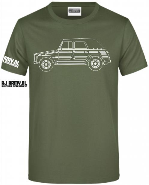 Legershirt met VW Amarok, Iltis & 182 - RJ Army Nijmegen, Ophalen of Verzenden, Landmacht, Nederland, Kleding of Schoenen