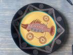 Aboriginal Art Plate /Bord "Barramundi  " 1994, Ophalen of Verzenden