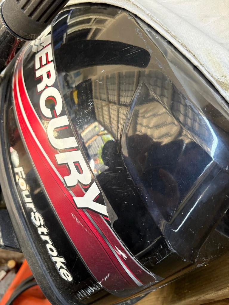 Mercury Buitenboordmotor 4 pk met 30L brandstoftank, Watersport en Boten, Bootonderdelen, Ophalen, Gebruikt, Motor en Techniek