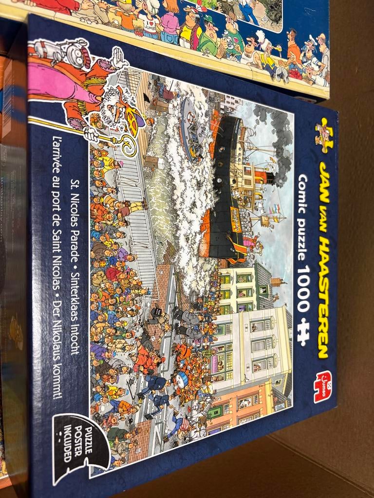 Jan van Haasteren St Nicolas 1000 stukjes legpuzzel, Ophalen of Verzenden, 500 t/m 1500 stukjes, Gebruikt, Legpuzzel