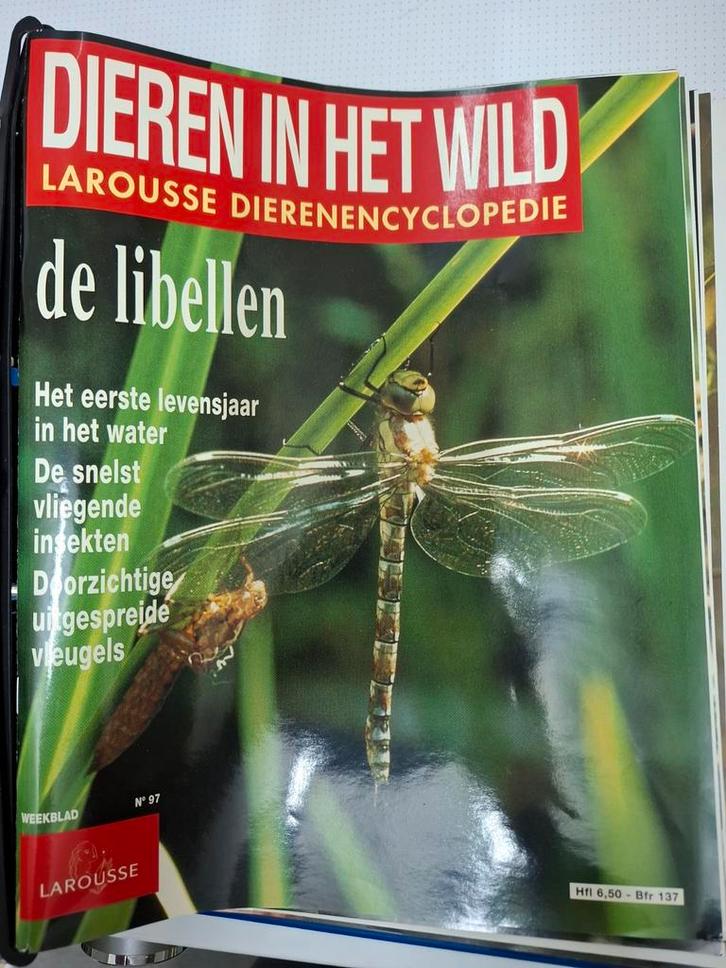 Doos met Larousse dierenencyclopedie Dieren in het wild, Boeken, Natuur, Gelezen, Natuur algemeen, Ophalen