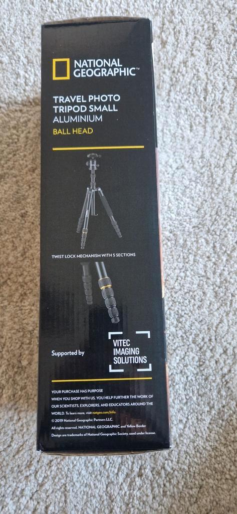 National Geographic Travel Tripod – Nieuw in ongeopende doos, Audio, Tv en Foto, Fotografie | Statieven en Balhoofden, Nieuw, Driepoot