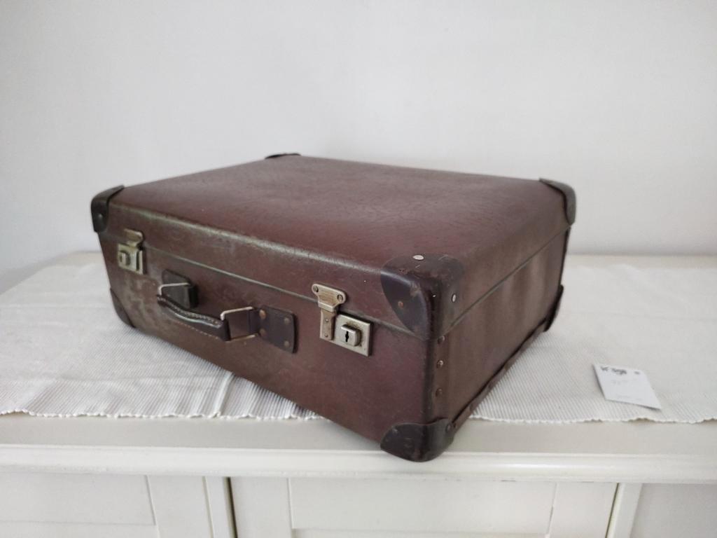 K398 VINTAGE jaren 40 koffer VULCAN FIBRE, Overige materialen, Gebruikt, -, -