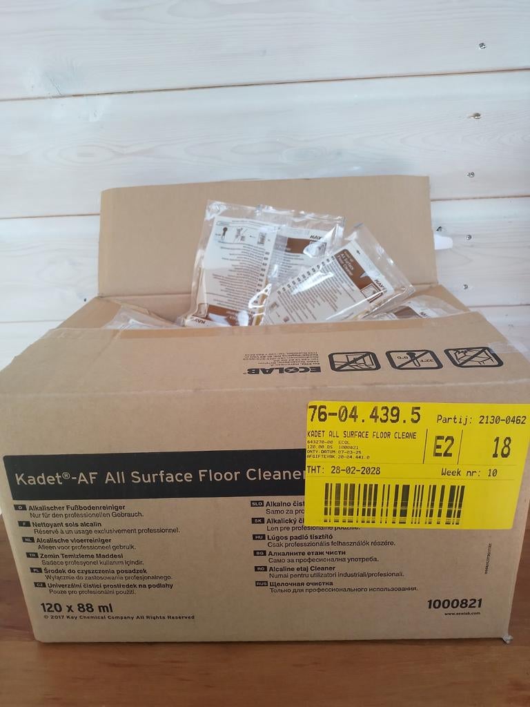 Ecolab Kadet-AF All Surface Floor Cleaner - Vloerreiniger, Ophalen of Verzenden, Schoonmaakmiddel