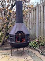 Grote Gietijzeren Buitenhaard / Terrashaard, Tuin en Terras, Ophalen, Gebruikt