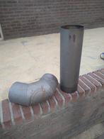 Kachelpijp met bocht dikwandig 150mm, Steen of Klei, Ophalen of Verzenden, 15 m² of meer, Dakpannen