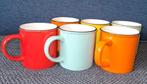 Set van 6 Cabanaz mokken in diverse kleuren, Ophalen, Gebruikt, Keramiek, Overige stijlen
