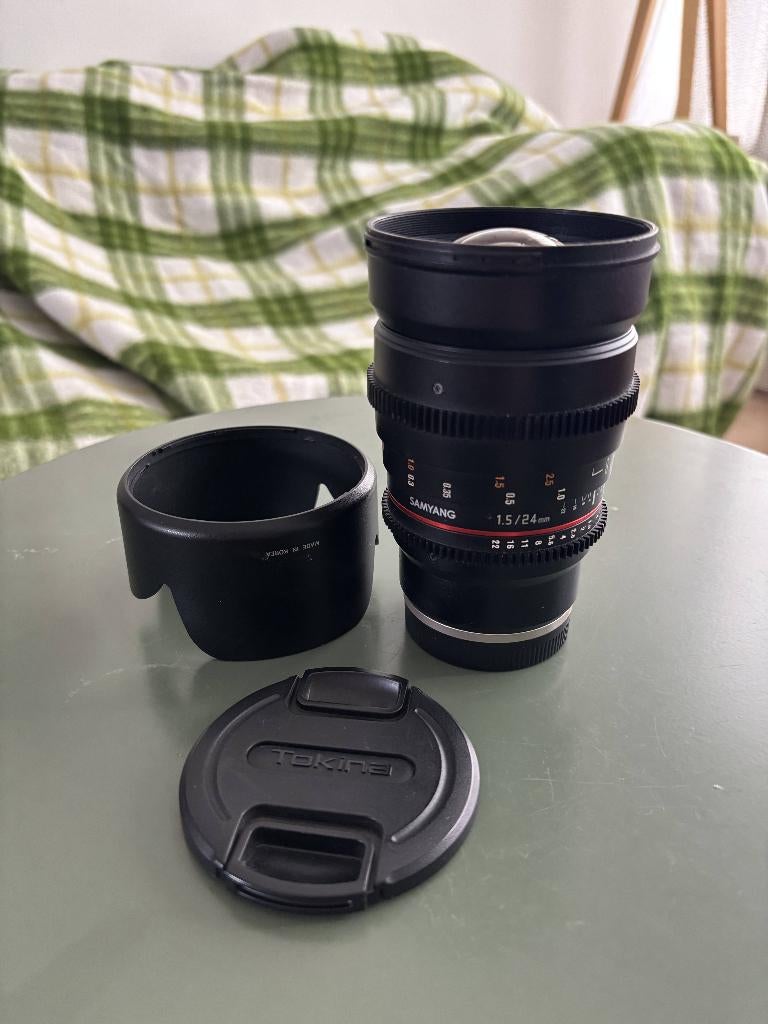 Samyang 24mm T1.5 VDSLR ED AS IF UMC II - Sony e-mount, Audio, Tv en Foto, Fotografie | Lenzen en Objectieven, Verzenden, Gebruikt