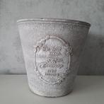 Bloempot van kunststof Kleur: grijs 22 cm, Ophalen, Kunststof, Rond, Zo goed als nieuw