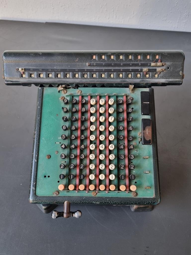 Vintage rekenmachine, Antiek en Kunst, Curiosa en Brocante, Ophalen