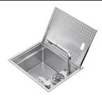 RVS, Spoelbak, wasbak, gootsteen, bijkeuken, mobile bar, Ophalen of Verzenden, Nieuw, Rvs, Wastafel