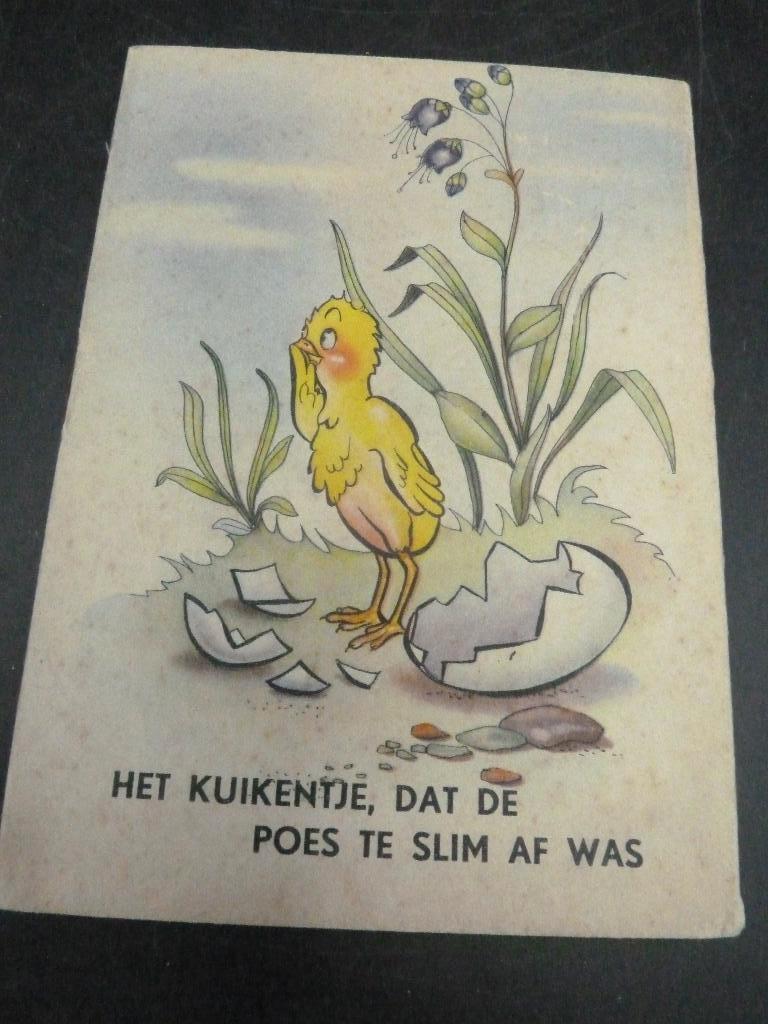 Sprookjespost Het kuikentje dat de poes te slim af was, Ophalen of Verzenden, Voor 1920, Ongelopen, Overige thema's