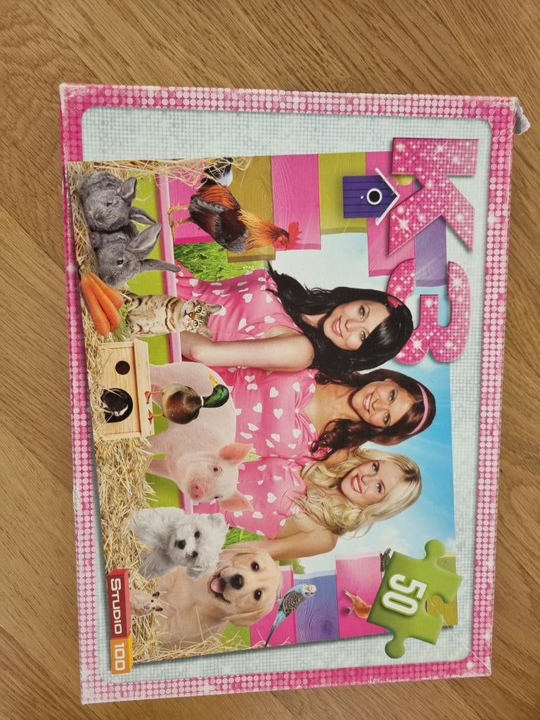 Puzzel K3 50 stukjes, Ophalen, 10 tot 50 stukjes, Zo goed als nieuw, 4 tot 6 jaar