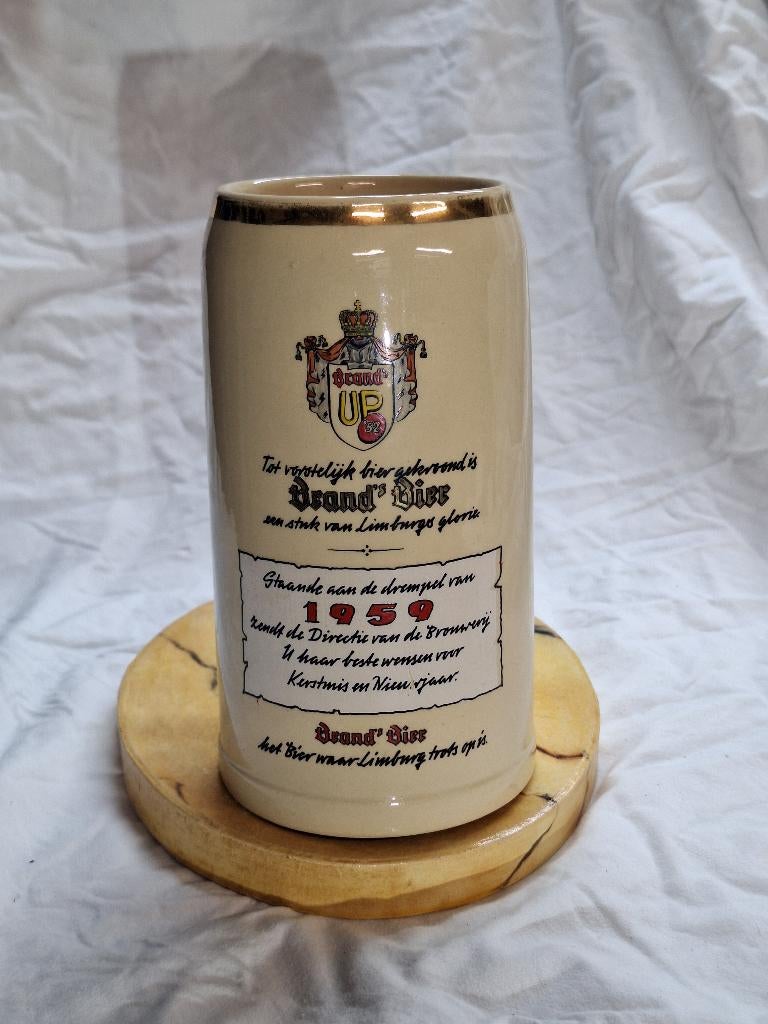 Brand bier jaarpul 1958/1959, Verzamelen, Ophalen, Gebruikt, Pul(len), Brand