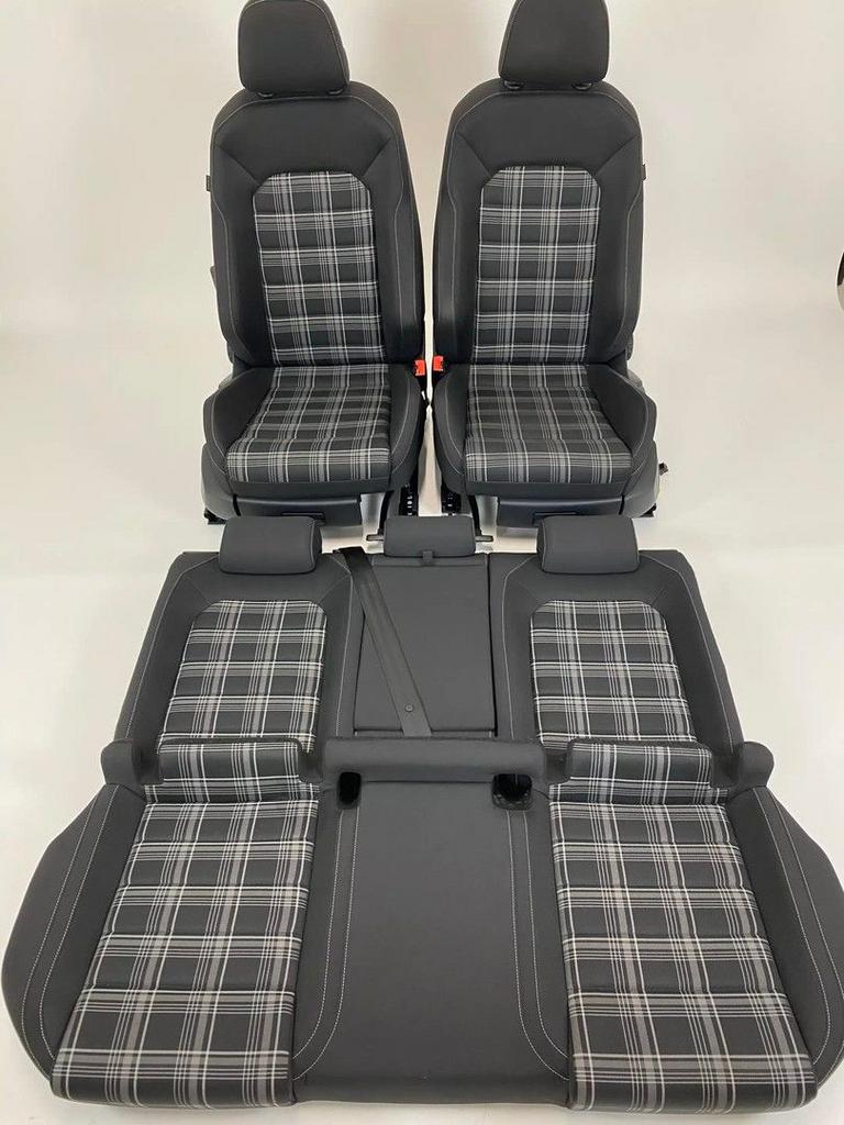 Interieur VW Golf 7 GTD Stof Zwart/Grijs, Gebruikt, -, -, Ophalen of Verzenden