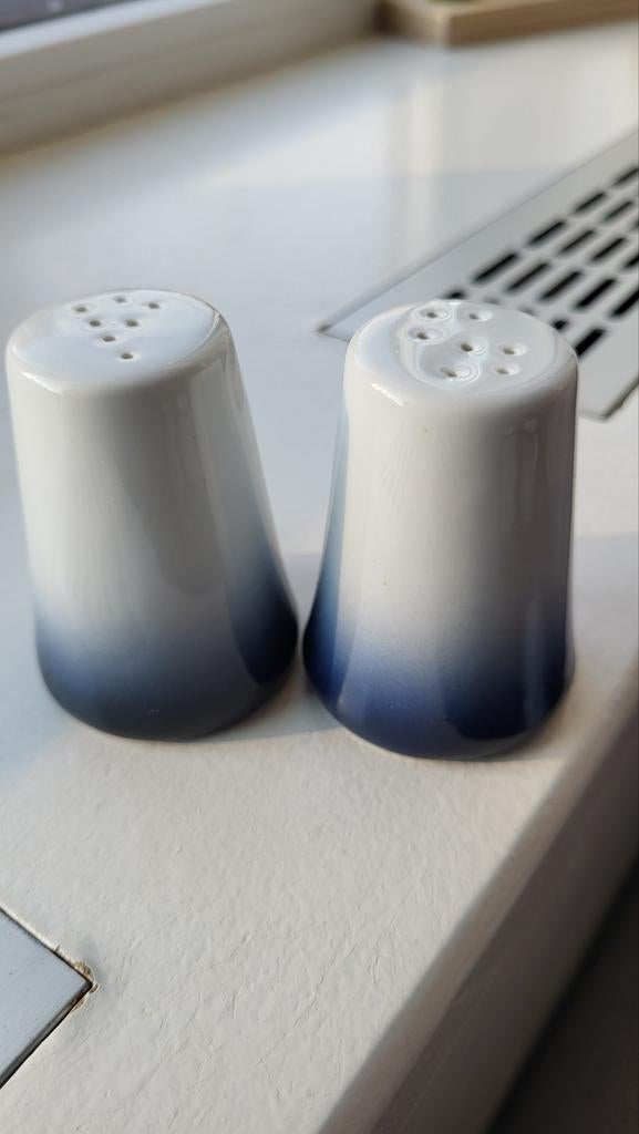 Bavaria kronester peper en zout stel, puntgaaf, blauw wit, Ophalen of Verzenden, Zo goed als nieuw, Overige stijlen