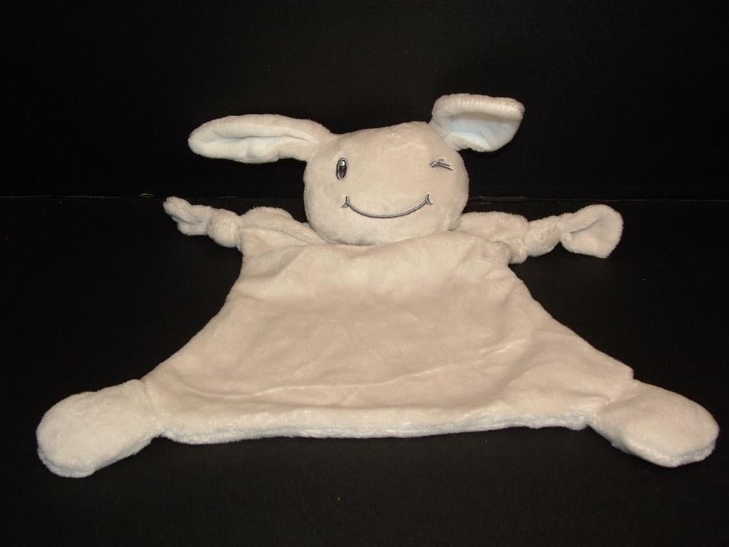 BAMBINO EVORA KONIJN KNUFFELDOEK VELOURS LICHTGRIJS, Ophalen of Verzenden, Nieuw, Overige typen