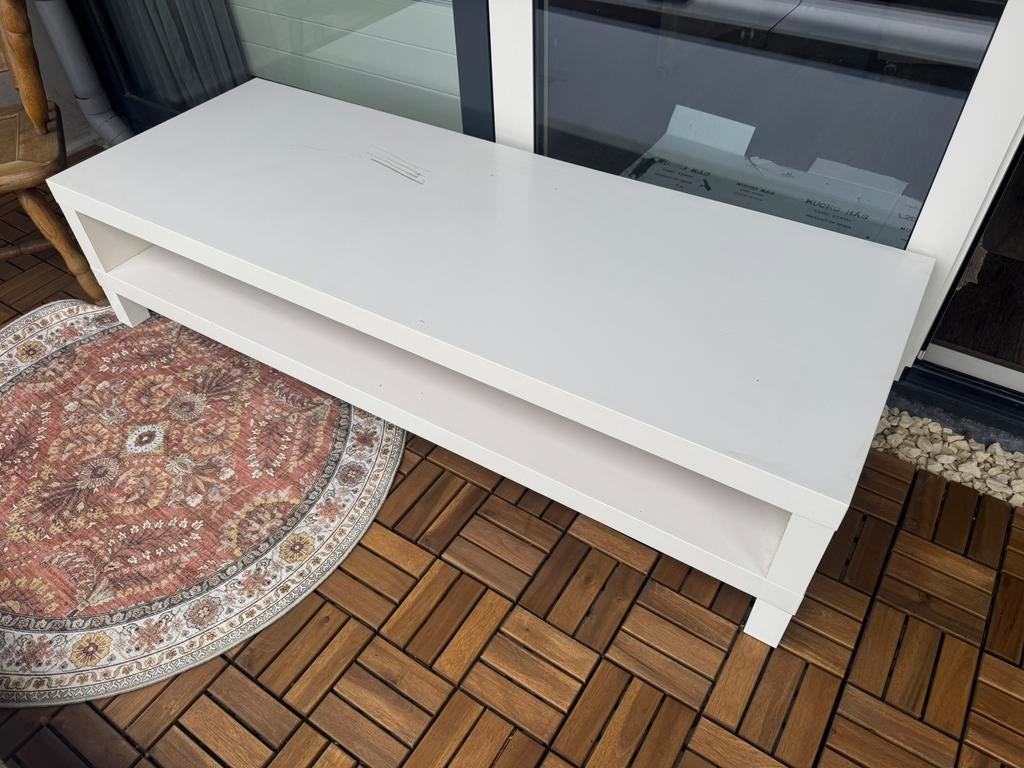 Wit open IKEA TV meubel, Ophalen, Gebruikt, 100 tot 150 cm, Minder dan 100 cm