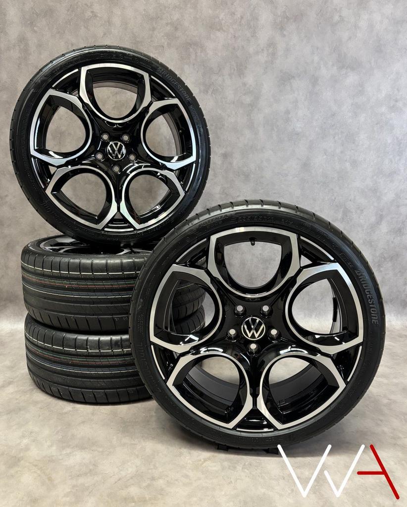 19'' Volkswagen Golf 8 GTI Queenstown wielenset NIEUW OEM, 19 inch, -, -, Banden en Velgen