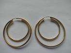 2X oorbellen 14K goud 3.7cm 2.69g, Ophalen of Verzenden, Goud, Goud, Hangers