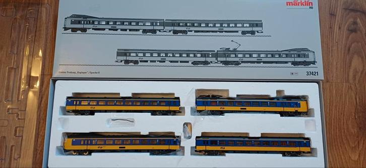 Märklin 37421 H0 4-delige Koploper Intercity ICM-4 NS NIEUW!, Hobby en Vrije tijd, Modeltreinen | H0, Nieuw, Wagon, Wisselstroom