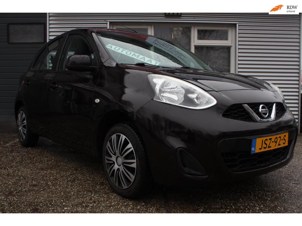 Nissan Micra 1.2 Acenta AUTOMAAT, airco, 5-deurs, 55dkm! net, Auto's, Euro 5, Gebruikt, Overige kleuren, 1198 cc