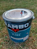 Rambo pantserlak vloer whitewash 0777 vrijwel 2,5 liter, Wit, Ophalen of Verzenden, Zo goed als nieuw, Lak