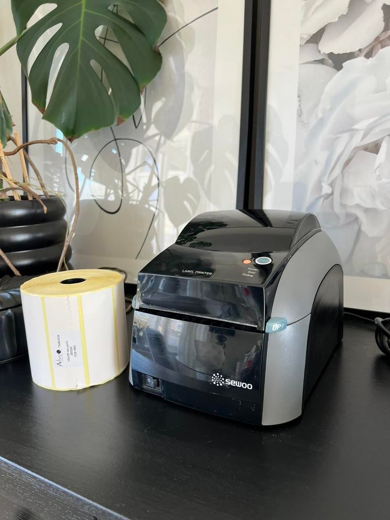 Sewoo LK-B30II labelprinter + 11 rollen labels, Computers en Software, Labelprinters, Ophalen of Verzenden, Zo goed als nieuw