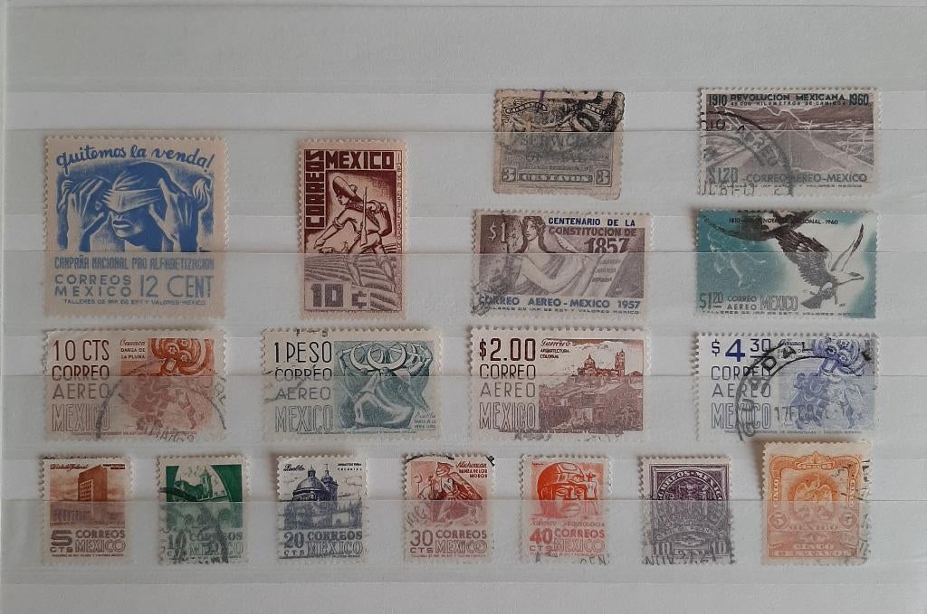 1 Kaart Oude Klassieke Postzegels Mexico Nr. 1 Gestempeld, Postzegels en Munten, Postzegels | Amerika, Ophalen, Gestempeld, Noord-Amerika