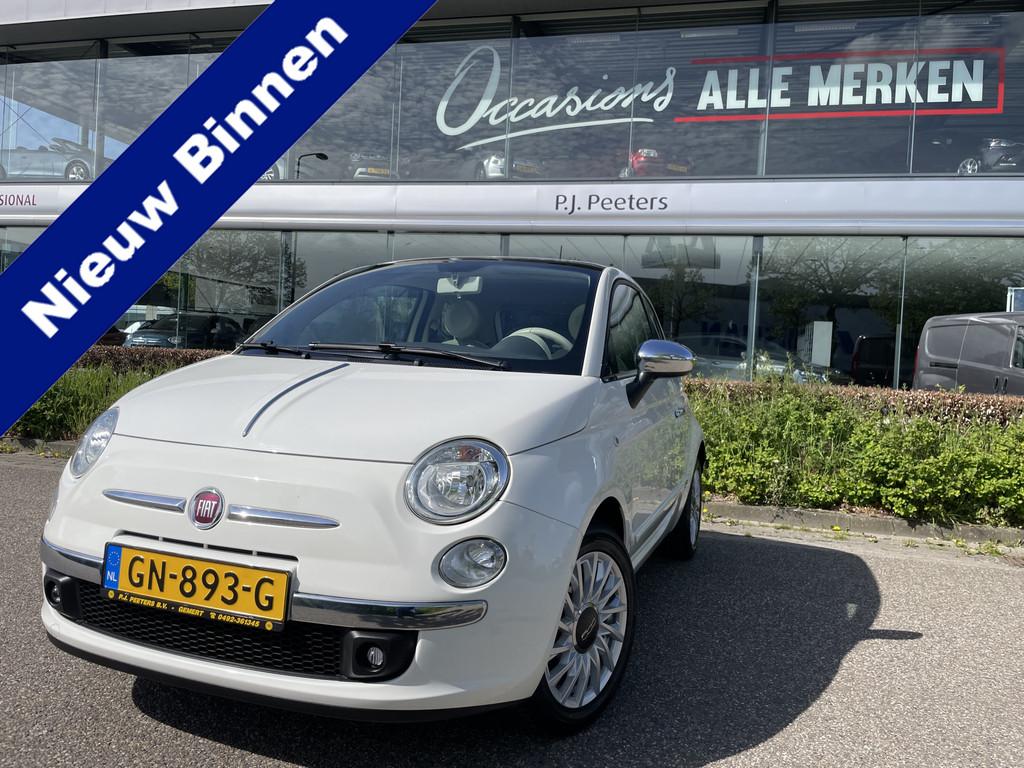 Fiat 500 1.2 Lounge Airco - Panoramadak - Licht metalen velg, Voorwielaandrijving, Euro 5, Stof, Gebruikt