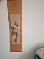 Bamboe schilderij met kraanvogels x 2, Ophalen of Verzenden