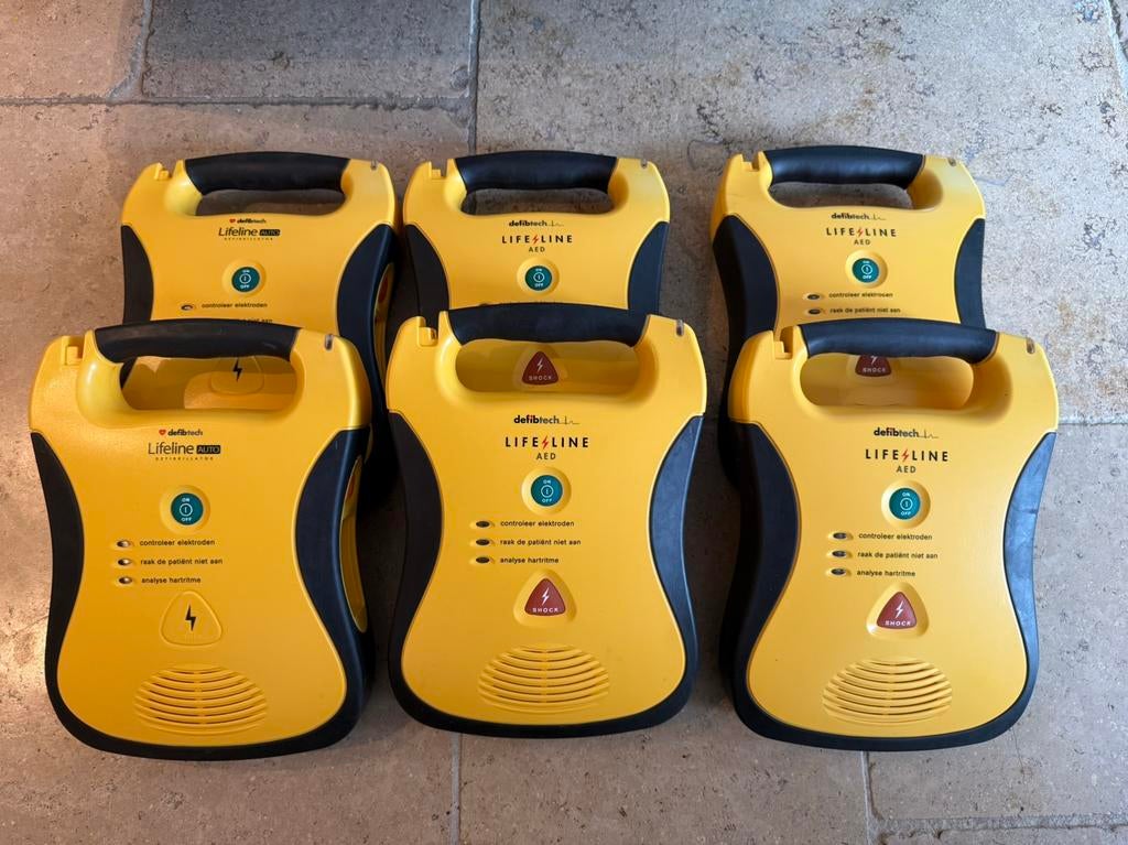 Diverse Defibtech AED’s + toebehoren, Diversen, Ophalen, Gebruikt