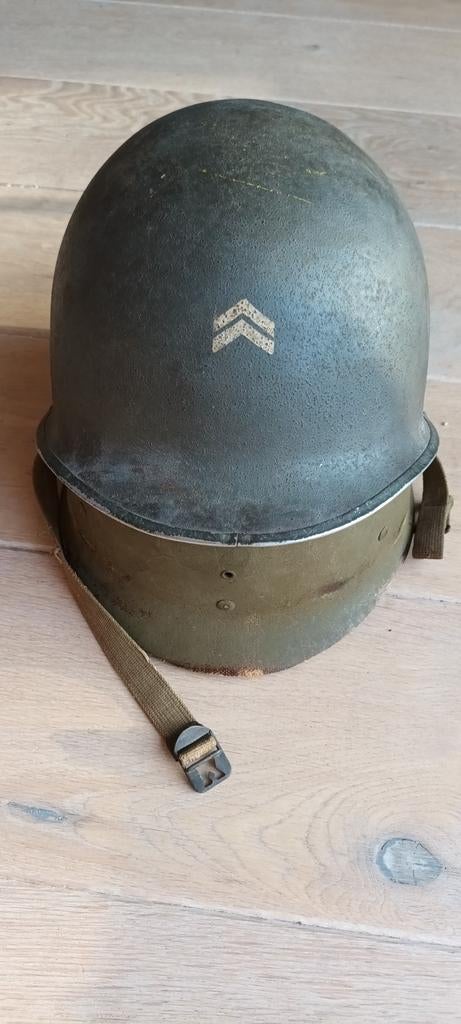 US WW2 helm fixed bale Corporal, Verzamelen, Ophalen, Amerika, Helm of Baret