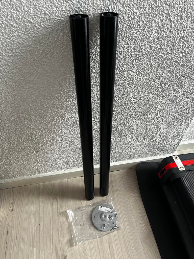 IKEA ADILS poot zwart 2 stuks, Ophalen, Tafelpoot, 50 tot 100 cm, Rond