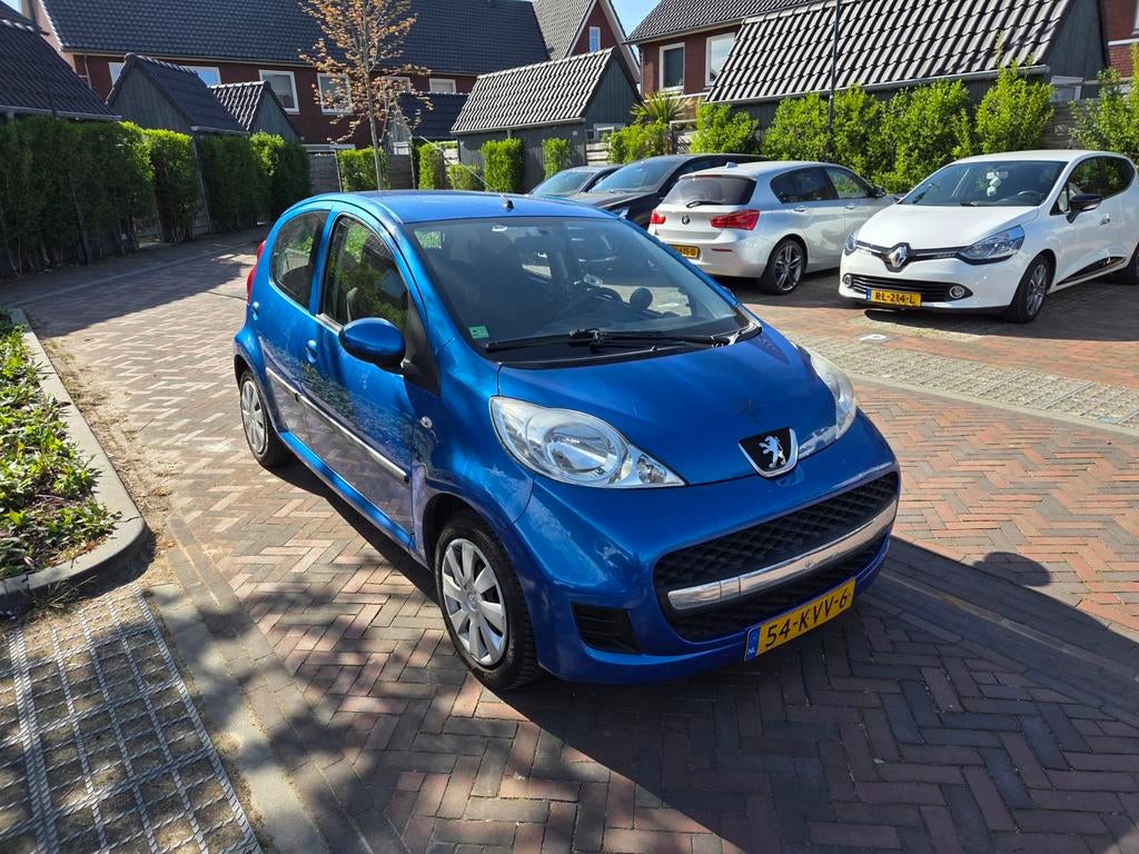 Peugeot 107 1.0 12V 5DR 2-TRONIC 2010 Blauw, Stof, Zwart, 68 pk, Origineel Nederlands