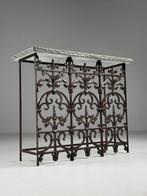 Gietijzer balkon sidetable hardsteen, Ophalen of Verzenden