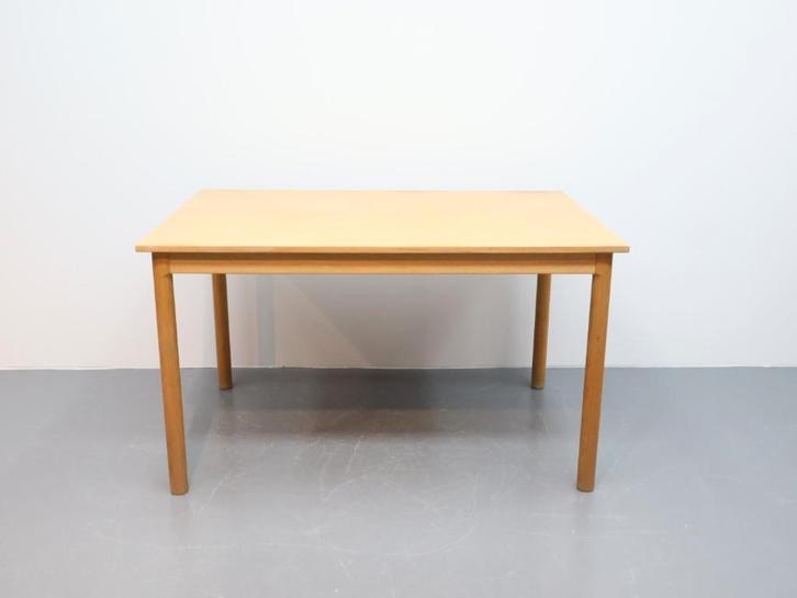 Deense vintage eettafel | Eiken, Huis en Inrichting, Tafels | Eettafels, Gebruikt, 50 tot 100 cm, 100 tot 150 cm, Vier personen