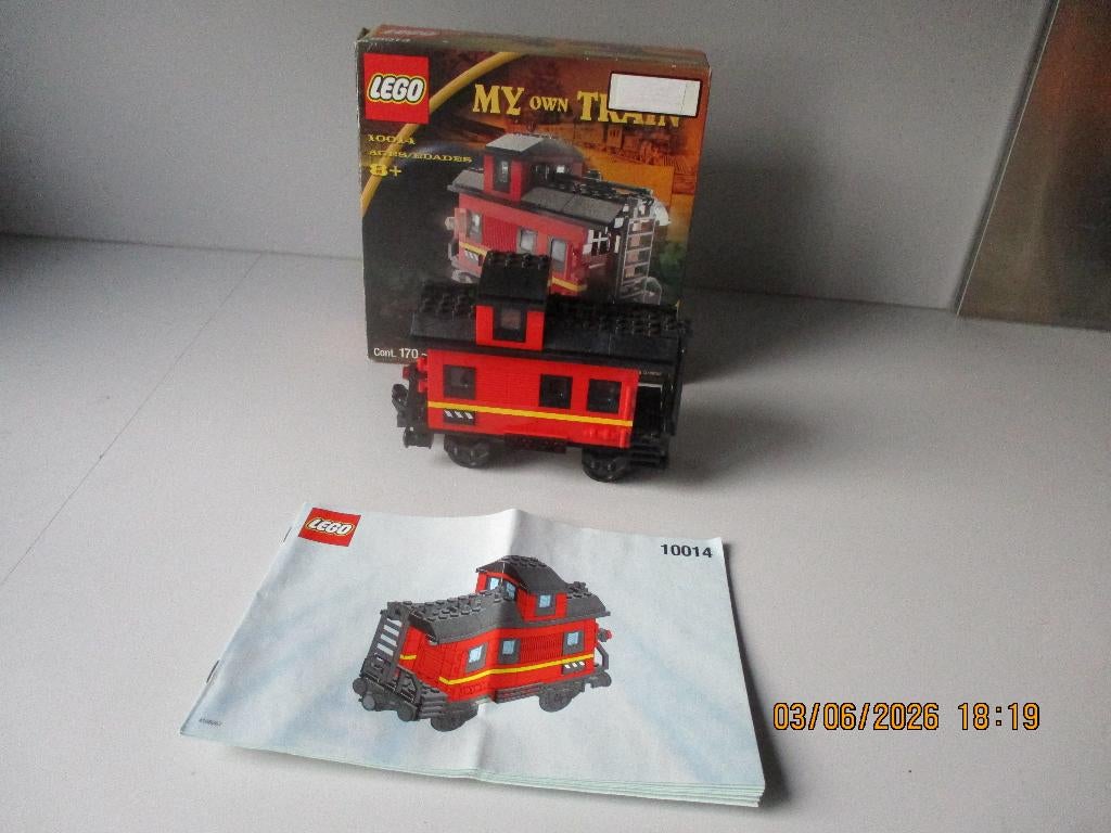 LEGO RODE 9v 10014 Carboose My Own Train + OVP Nieuwstaat!, Compleet, Overige thema's, Lego, Ophalen of Verzenden