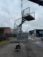 trap verzinkt wenteltrap nood buiten brand staal vlucht, Doe-het-zelf en Verbouw, Ladders en Trappen, Ophalen, Trap, Geen, Zo goed als nieuw
