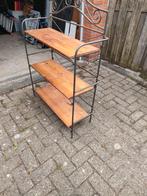 Opklapbaar planken rek, gietijzer frame, Huis en Inrichting, Woonaccessoires | Etagères, Ophalen, Gebruikt