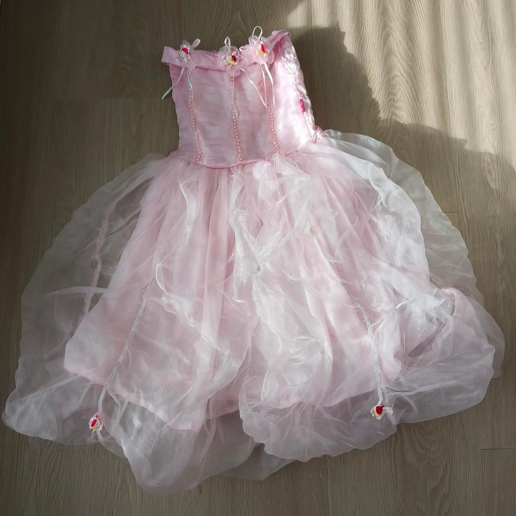 Souza prinsessenjurk roze verkleedkleding, Kinderen en Baby's, Ophalen of Verzenden, Zo goed als nieuw, 110 t/m 116, Meisje