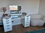 Nieuw Kaptafel met spiegel en make up led verlichting, 100 tot 150 cm, 100 tot 150 cm, Nieuw, Ophalen of Verzenden