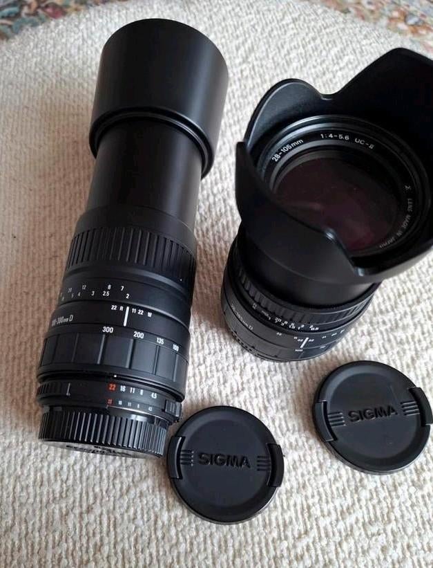 Sigma 28-105mm en 70-300mm D lenzen, Audio, Tv en Foto, Fotografie | Lenzen en Objectieven, Ophalen of Verzenden, Zo goed als nieuw