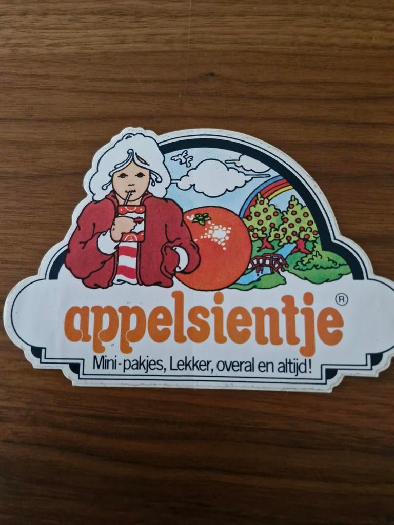 6547  Appelsientje Sticker - Mini-pakjes, Lekker, overal, Ophalen of Verzenden, Gebruikt