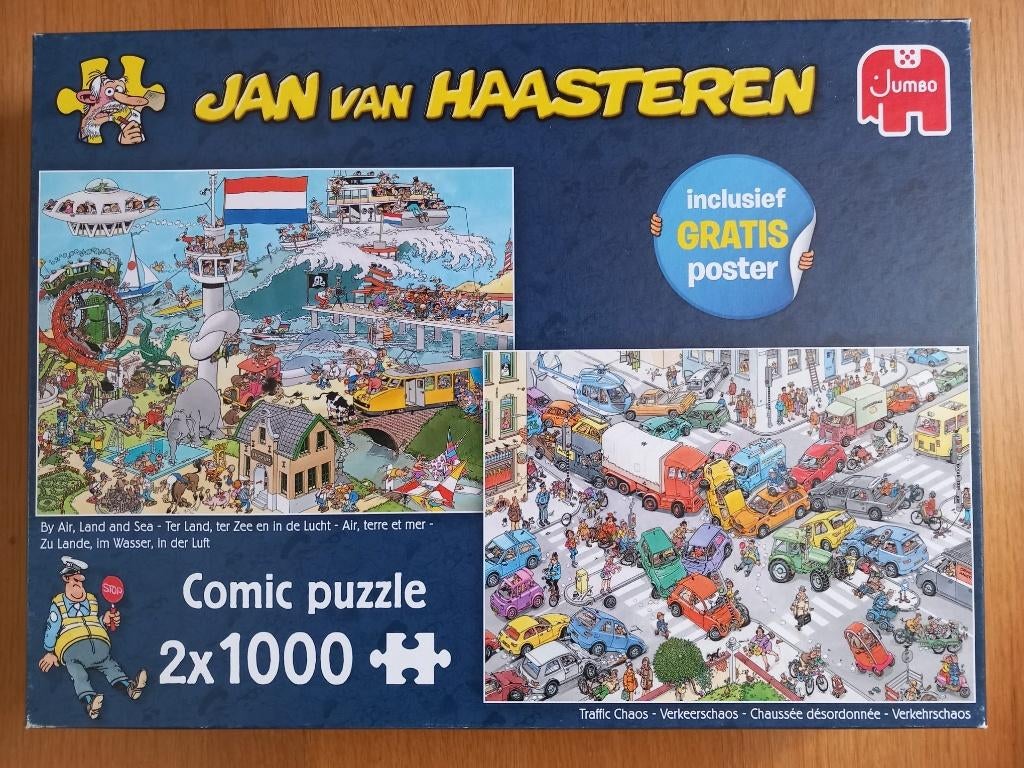 Puzzels Jan van Haasteren, Ophalen, 500 t/m 1500 stukjes, Zo goed als nieuw, Legpuzzel